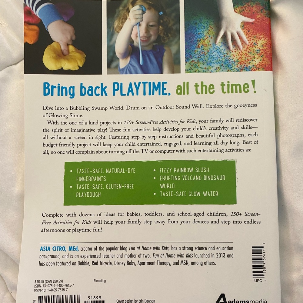 “150 Screen-free Activities” Book
